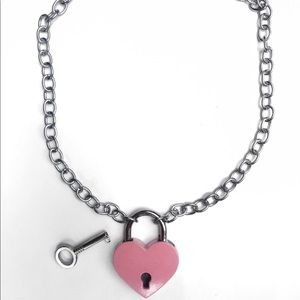 heart lock necklace